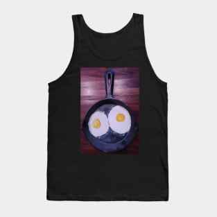 Fried eggs in a skillet Tank Top